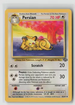 Persian #42/64 Jungle Unlimited Pokemon TCG LP - Image 1