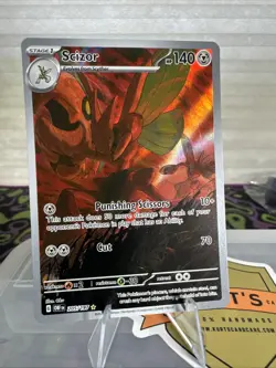 2023 POKEMON SV OBSIDIAN FLAMES - OBF EN #205/197 SCIZOR ILLUSTRATION RARE - Image 1
