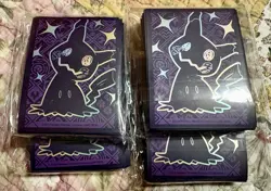 Pokemon TCG Paldean Fates ETB Mimikyu Sleeves Four Pack (260 Total) FREE SHIP - Image 1