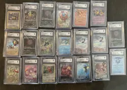 20x Bulk Pokemon Slab Lots (ENG & JAP) Full Art/Art Rare Cgc Read Description - Image 1