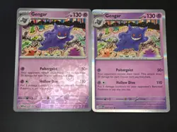Pokemon Gengar Pokemon 151 Reverse Holo & Holo Rare 094/165 Near Mint - Image 2