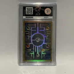 Pokemon 2000 Movie Promo Ancient Mew Cosmos Holo Ace Graded 7 - Image 2