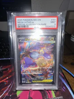 Pokemon TCG Mega Latias EX PSA 9 Full Art Ultra Rare Mega Evolutions Mint - Image 1