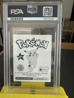 1999 Merlin Pokemon: #S26 Ash - Prism PSA 10 - Image 2