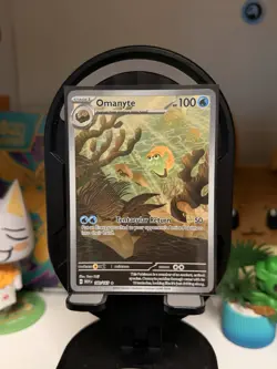 Pokemon TCG Holo Omanyte NM IR 180/165 Sv: Scarlet & Violet 151 - Image 1