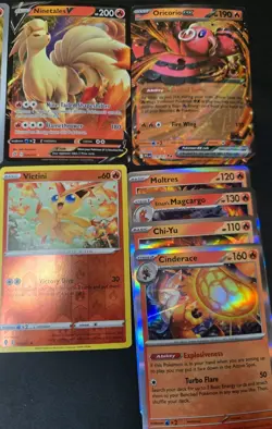 Pokemon Holo Lot 151 Ninetales Ex V Obsidian Flames Victini Evolving Skies+bulk - Image 3