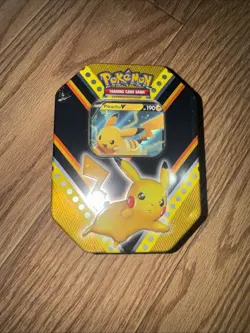 Pokemon Pikachu V Power Tin New 2021 Factory Sealed 🔥 820650807794 - Image 1