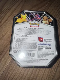 Pokemon Pikachu V Power Tin New 2021 Factory Sealed 🔥 820650807794 - Image 3