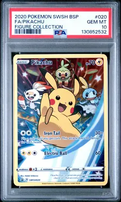 POKEMON XY BLACK STAR PROMO PIKACHU #SWSH020 PSA 10 GEM MINT #130852532 - Image 1