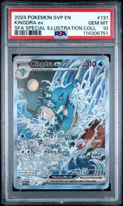 POKEMON SHROUDED FABLE KINGDRA EX #131 ILLUSTRATION PSA 10 GEM MINT #114306751 - Image 1