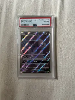 Espeon GX 140/149 Full Art Ultra Rare Pokemon 2017 Sun & Moon PSA 10 GEM MINT - Image 1
