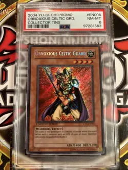 YuGiOh OBNOXIOUS CELTIC GUARD #CT1-EN006🔥PSA 8 NM🔥LIMITED ED-2006 SECRET RARE - Image 1