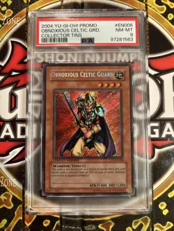 YuGiOh OBNOXIOUS CELTIC GUARD #CT1-EN006🔥PSA 8 NM🔥LIMITED ED-2006 SECRET RARE - Image 3