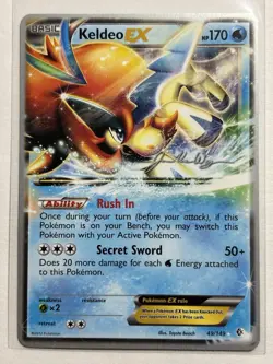Keldeo EX 49/149 - 2015 World Championship Boundaries Crossed Pokemon Card NM - Image 1