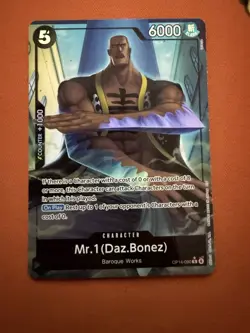 Mr.1 (Daz.Bonez) OP14-090 Alt Art R The Azure Sea’s Seven One Piece Card Game - Image 1