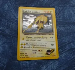 Pokemon Rocket's Zapdos 15/132 card Gym Challenge Holo TCG WOTC Pokemon - Image 3
