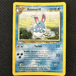 Azumarill - 2/111 - Pokemon Neo Genesis Unlimited Holo Rare Card WOTC NM - Image 1