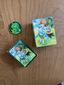 Pokemon Professor Juniper Card Sleeves Set 65 Deck Box Coin LOT - Image 1