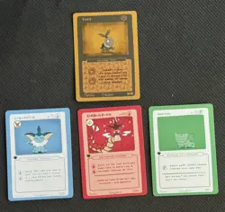 Pokederp LOT of (4) 1st edition cards dabigfish onion liquootie tort - Image 1