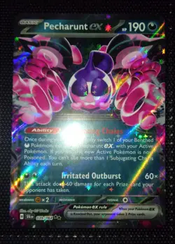 Pokemon Shrouded Fable Pecharunt ex Double Rare Holo Card, 039/064, NEAR MINT - Image 1