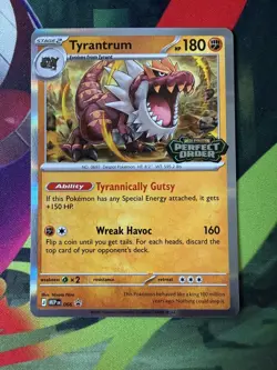 Tyrantrum Perfect Order Pre-Release Promo Card 066 - Image 1