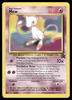 ⭐ Pokemon Cards Mew 8 Wizards Black Star Promos Promo - Image 1
