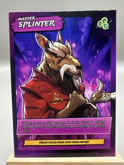TMNT Teenage Mutant Ninja Turtles Splintered Fate Card - Master Splinter - Image 1
