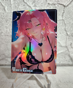 Nicole ZZZ Trading Card Waifu Goddess Story Anime Girl holo Karte Manga Art - Image 1