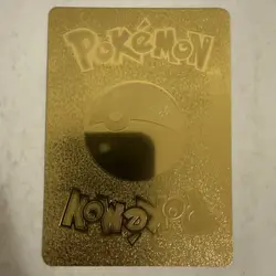 Pokemon Pikachu 70hp Gold Foil Fan Art Collector Card TCG - Image 2