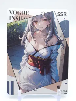 Quiet Time - Anime Waifu SSR Trading Card - Image 1