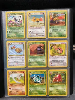 Jungle and Fossil Set Complete Common and Uncommon 1999 Pokemon Cards Collection - Image 1