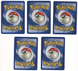 (5) POKEMON BASE SET ENERGY CARDS 97/102 TO 101/102 - EXC. NO CREASES - LOOK !!! - Image 2