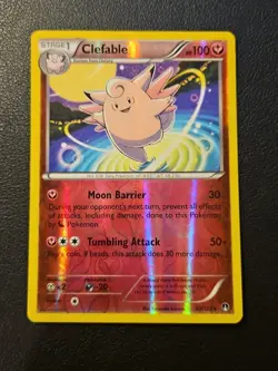 Clefable 82/122 Pokemon Card XY Breakpoint Rare Reverse Holo Foil TCG - Image 1