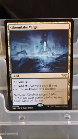 Magic: The Gathering Gloomlake Verge Rare Blue Black Land Regular Duskmourn - Image 1