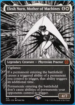 Elesh Norn, Mother of Machines (Borderless 415) Phyrexia NM (513194) ABUGames - Image 1
