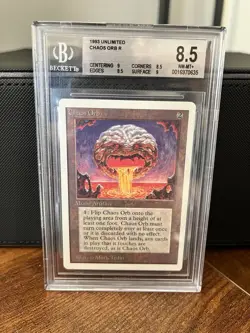 1993 MTG Unlimited Chaos Orb Magic the Gathering BGS 8.5 Near Mint+ - Image 1