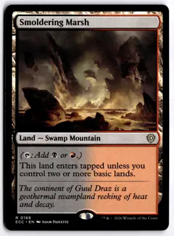 Smoldering Marsh NM ECC Commander: Lorwyn Eclipsed MTG - Image 1