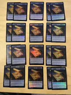 Lot Of 20 FOIL Treasure Tokens MTG CLB: Battle For Baldur’s Gate NM English - Image 2