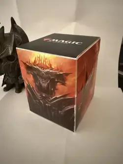 Ultra PRO Magic: The Gathering Lord of the Rings Sauron Deck Box Black - Image 1