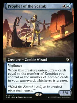 Prophet of the Scarab Borderless Aetherdrift MTG - Image 1