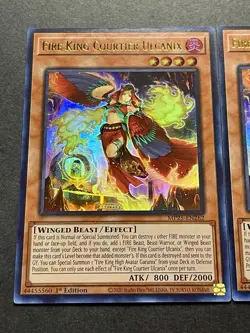 3x Fire King Courtier Ulcanix | MP25-EN262 | Ultra Rares | NM | 1st Ed | YuGiOh! - Image 4