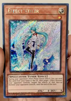 Yugioh Effect Veiler RA01-EN003 Platinum Secret Rare 1st Ed NM w/Tracking - Image 2