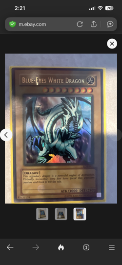 Blue-Eyes White Dragon LOB-001 The Legend of Blue Eyes White Dragon Unlimited - Image 1