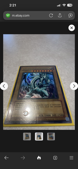 Blue-Eyes White Dragon LOB-001 The Legend of Blue Eyes White Dragon Unlimited - Image 2