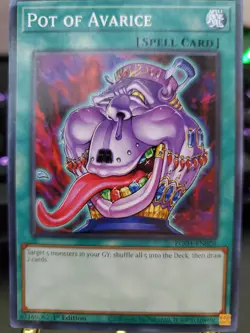 ( POT OF AVARICE ) - Common - EGO1-EN026 - 1st NM - Yu-Gi-Oh - Egyptian God Deck - Image 1