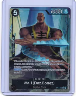 Mr. 1(Daz.Bonez)OP14-090 Rare Alt Art One Piece The Azure Sea’s Seven-English/NM - Image 1