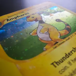 Ampharos H1/H32 Holo Rare Aquapolis WOTC MP Pokemon Card - Image 2