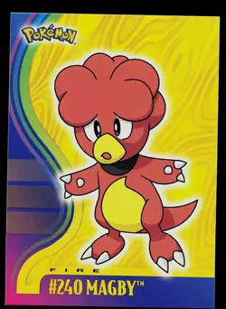 Pokemon Card - Topps Johto League Champions Non Foil Magby #240 - Image 1