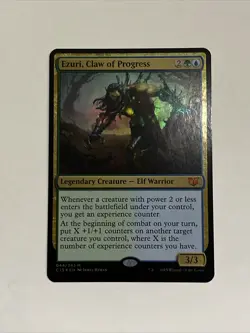 FOIL Ezuri, Claw of Progress Foil Commander 2015 MtG Magic OVERSIZED CARD LP - Image 1