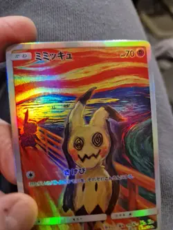 Pokemon Mimikyu Munch Art Card Holographic Full Art Promo Display Piece - Image 4